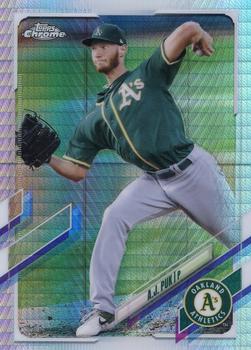 2021 Topps Chrome - Prism Refractor #90 A.J. Puk Front
