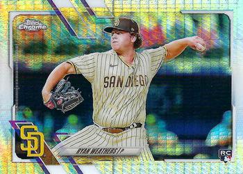 2021 Topps Chrome - Prism Refractor #97 Ryan Weathers Front