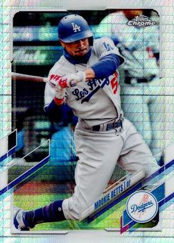 2021 Topps Chrome - Prism Refractor #100 Mookie Betts Front