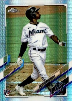 2021 Topps Chrome - Prism Refractor #144 Jazz Chisholm Front
