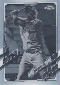 2021 Topps Chrome - Negative Refractor #27 Mike Trout Front