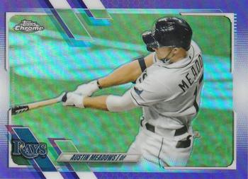 2021 Topps Chrome - Purple Refractor #45 Austin Meadows Front