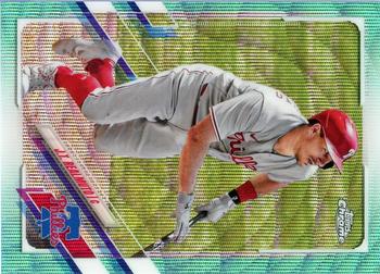 2021 Topps Chrome - Aqua Wave Refractor #82 J.T. Realmuto Front