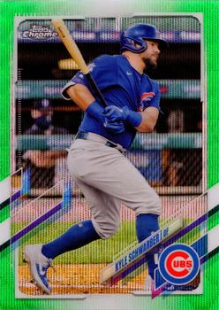 2021 Topps Chrome - Green Wave Refractor #203 Kyle Schwarber Front