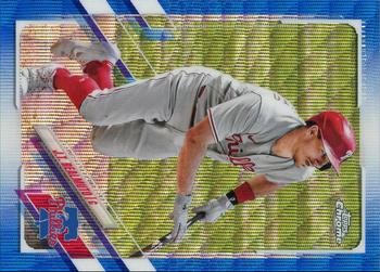 2021 Topps Chrome - Blue Wave Refractor #82 J.T. Realmuto Front