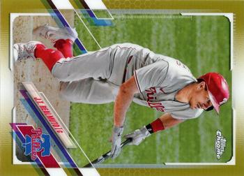 2021 Topps Chrome - Gold Refractor #82 J.T. Realmuto Front