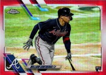 2021 Topps Chrome - Red Refractor #51 William Contreras Front