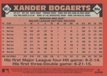 2021 Topps Chrome - 1986 Topps Baseball 35th Anniversary #86BC-8 Xander Bogaerts Back