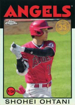 2021 Topps Chrome - 1986 Topps Baseball 35th Anniversary #86BC-9 Shohei Ohtani Front