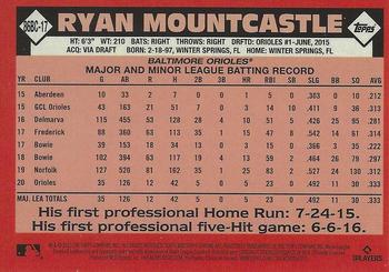 2021 Topps Chrome - 1986 Topps Baseball 35th Anniversary #86BC-17 Ryan Mountcastle Back