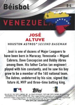 2021 Topps Chrome - Beisbol #B-4 Jose Altuve Back