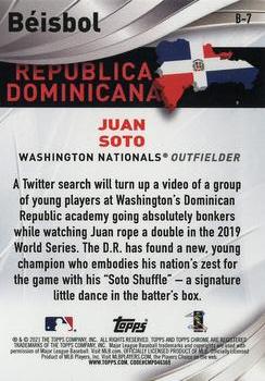 2021 Topps Chrome - Beisbol #B-7 Juan Soto Back