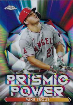2021 Topps Chrome - Prismic Power #PP-2 Mike Trout Front