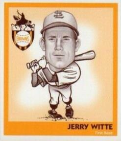 1998 St. Louis Browns Heads Up! #18 Jerry Witte Front