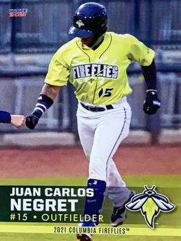 2021 Choice Columbia Fireflies #11 Juan Carlos Negret Front