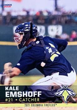 2021 Choice Columbia Fireflies #16 Kale Emshoff Front