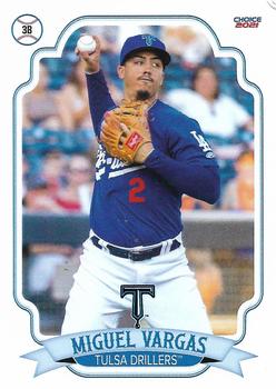 2021 Choice Tulsa Drillers #33 Miguel Vargas Front