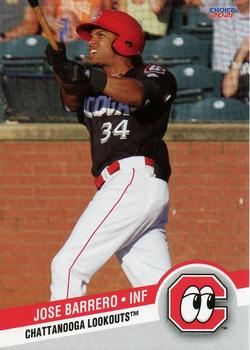 2021 Choice Chattanooga Lookouts #03 Jose Barrero Front