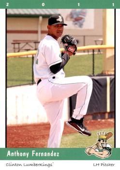 2011 Grandstand Clinton LumberKings #NNO Anthony Fernandez Front
