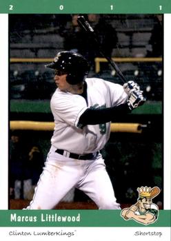 2011 Grandstand Clinton LumberKings #NNO Marcus Littlewood Front