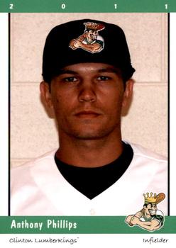 2011 Grandstand Clinton LumberKings #NNO Anthony Phillips Front
