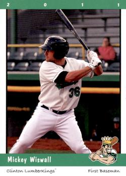2011 Grandstand Clinton LumberKings #NNO Mickey Wiswall Front