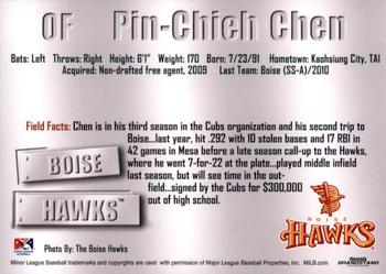 2011 Grandstand Boise Hawks #NNO Pin-Chieh Chen Back