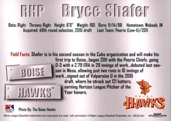2011 Grandstand Boise Hawks #NNO Bryce Shafer Back