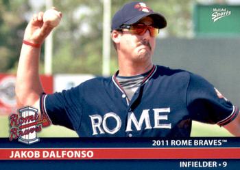 2011 MultiAd Rome Braves #5 Jakob Dalfonso Front