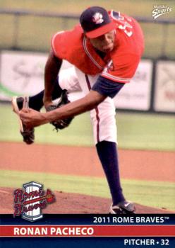 2011 MultiAd Rome Braves #17 Ronan Pacheco Front