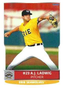 2021 Choice Erie SeaWolves #14 A.J. Ladwig Front