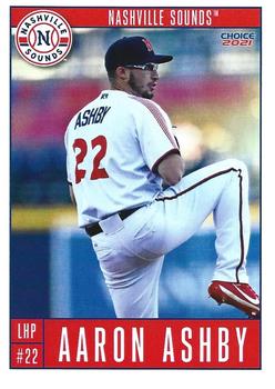 2021 Choice Nashville Sounds #23 Aaron Ashby Front