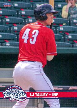 2021 Choice New Hampshire Fisher Cats #25 LJ Talley Front