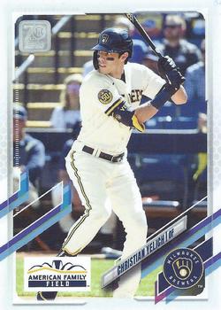 2021 Topps American Family Stadium Milwaukee Brewers Fan Pack #WK-CY Christian Yelich Front