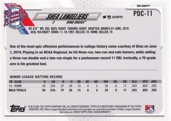 2021 Topps Pro Debut - Chrome #PDC-11 Shea Langeliers Back