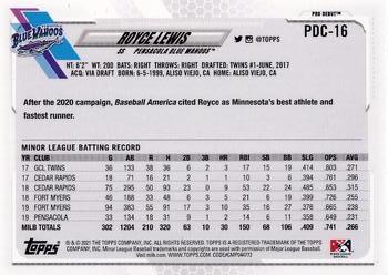 2021 Topps Pro Debut - Chrome #PDC-16 Royce Lewis Back
