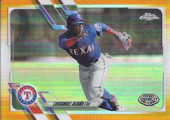 2021 Topps Pro Debut - Chrome Orange Refractor #PDC-65 Luisangel Acuña Front