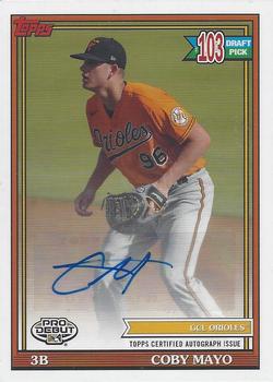2021 Topps Pro Debut - Autographs #PD-158 Coby Mayo Front