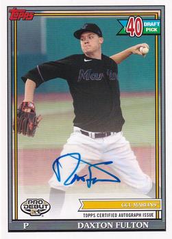 2021 Topps Pro Debut - Autographs #PD-192 Daxton Fulton Front
