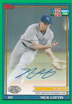 2021 Topps Pro Debut - Autographs Green #PD-185 Nick Loftin Front