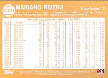 2021 Topps Pro Debut - MiLB Legends Orange #MILB-19 Mariano Rivera Back