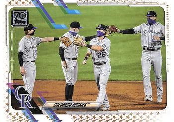 2021 Topps - Gold Star #73 Colorado Rockies Front
