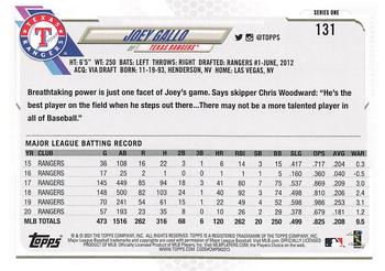2021 Topps - Gold Star #131 Joey Gallo Back