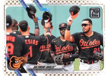 2021 Topps - Gold Star #195 Baltimore Orioles Front