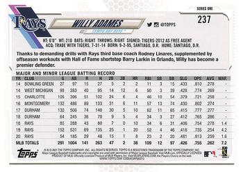 2021 Topps - Gold Star #237 Willy Adames Back