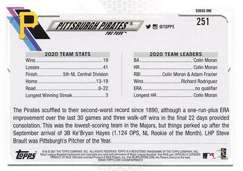 2021 Topps - Gold Star #251 Pittsburgh Pirates Back