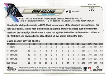 2021 Topps - Gold Star #593 Chad Wallach Back