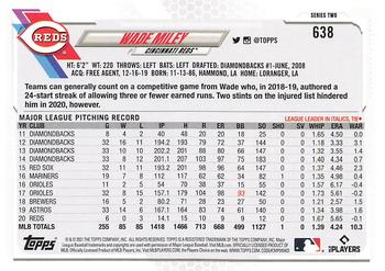 2021 Topps - Gold Star #638 Wade Miley Back