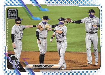 2021 Topps - Blue Star #73 Colorado Rockies Front