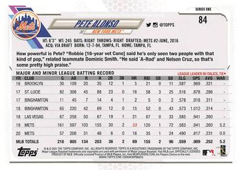 2021 Topps - Blue Star #84 Pete Alonso Back